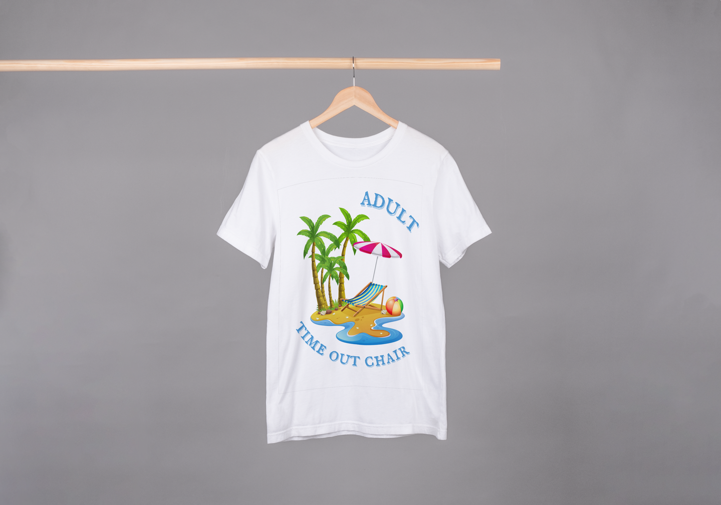 Adult Time Out Chair Short Sleeve T-Shirt